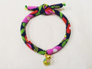 画像6: ちりめん首輪★とんぼ玉