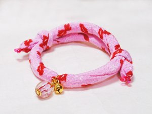 画像5: ちりめん首輪★とんぼ玉