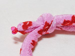 画像4: ちりめん首輪★とんぼ玉