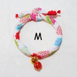 ちりめん首輪★とんぼ玉