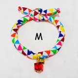 ちりめん首輪★アクリルカットビーズ
