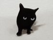 画像1: ピンバッチ★黒猫B