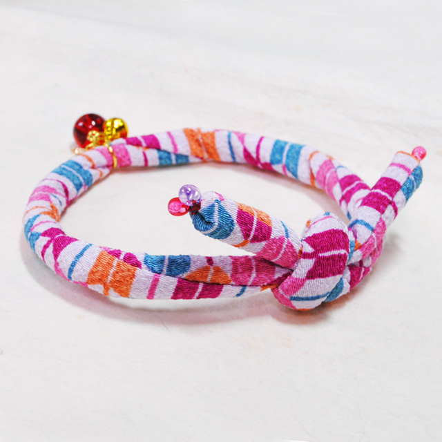 画像4: ちりめん首輪★とんぼ玉＆小花